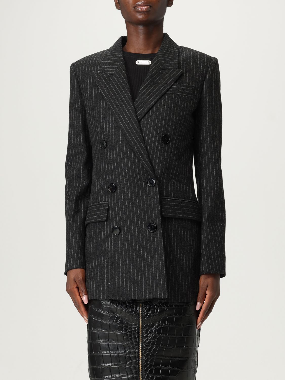 Isabel Marant Embroidered Stretch Wool Blend Jevima Blazer In Black