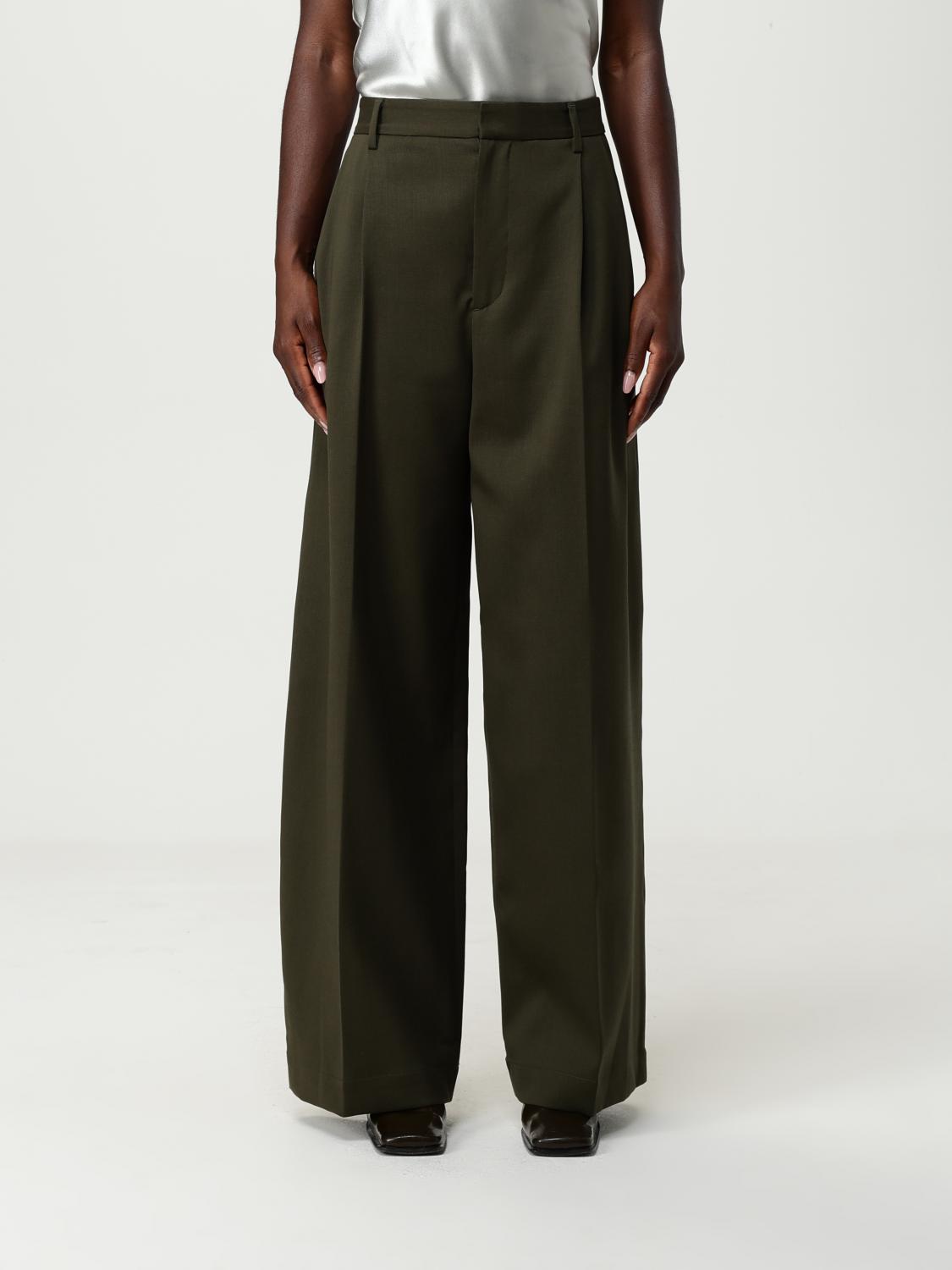 Darkpark High-waist Wide-leg Trousers From Chicago In Green
