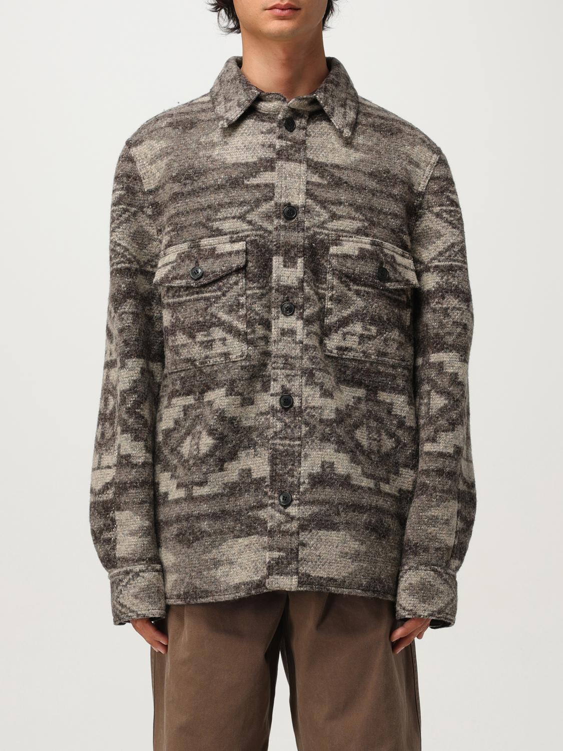 Isabel Marant Kervon Jacket Dark Brown In Brown