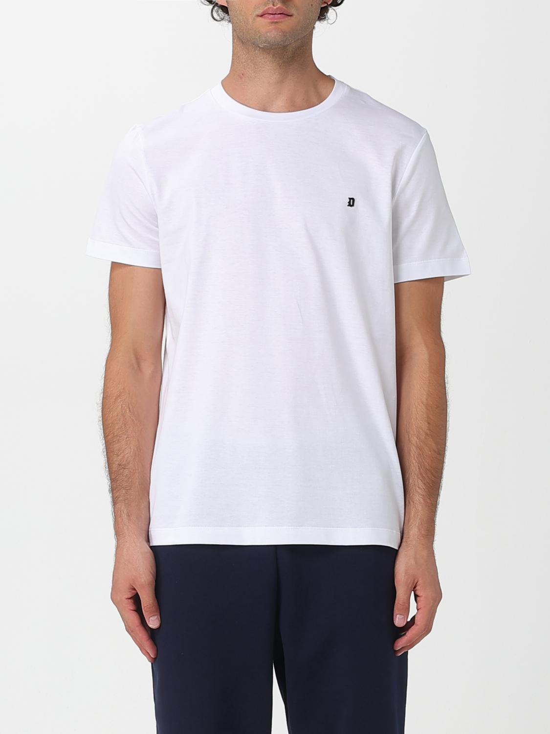 Dondup Short Sleeves T-shirt With Small Logo In White