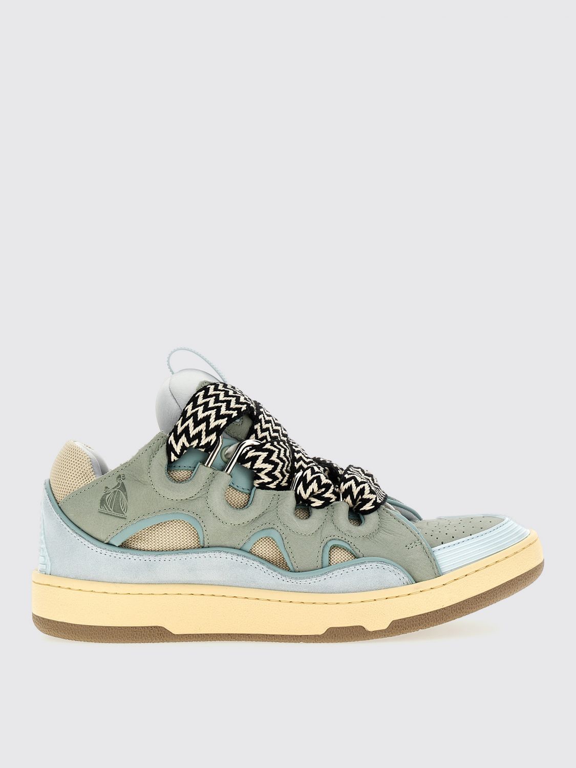 Lanvin Round Toe Sneakers In Blue