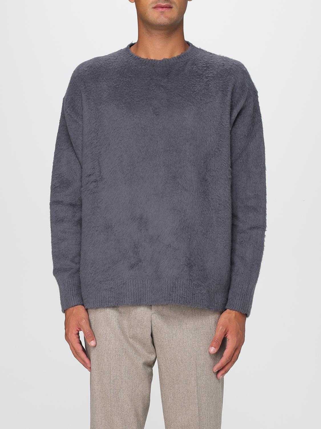 Roberto Collina Sweater Men Color Grey In Blue