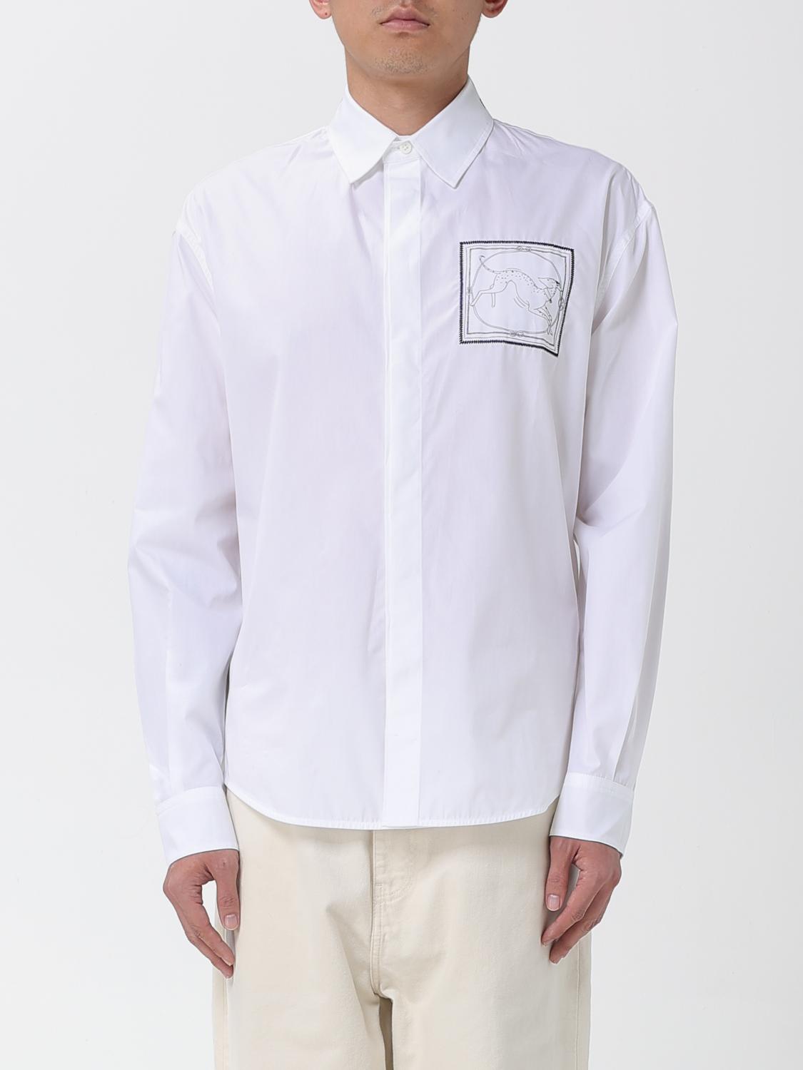 Jacquemus La Chemise Simon Dog Patch Button-up Shirt In White
