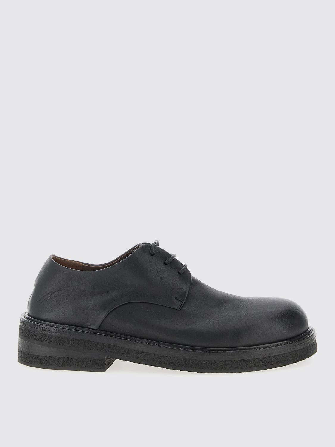 Marsèll Lace-up Chunky Sole Round Toe Shoes In Black
