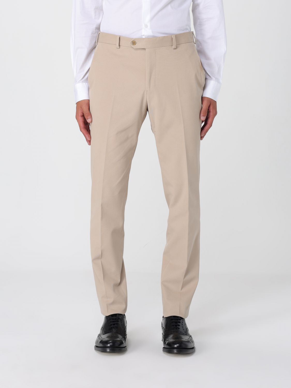 Luigi Bianchi Pants Men Color Beige In Neutral