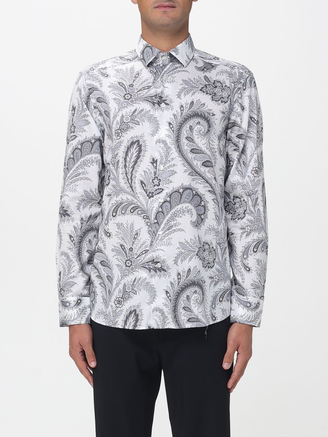 Etro Shirt  Men Color Red In Gray