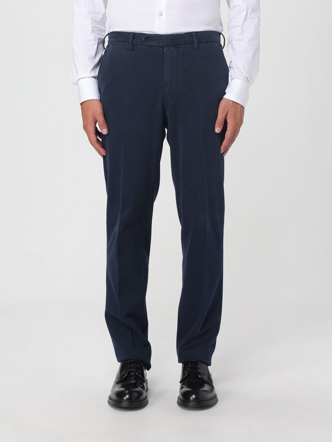 Luigi Bianchi Pants Men Color Blue In Blue