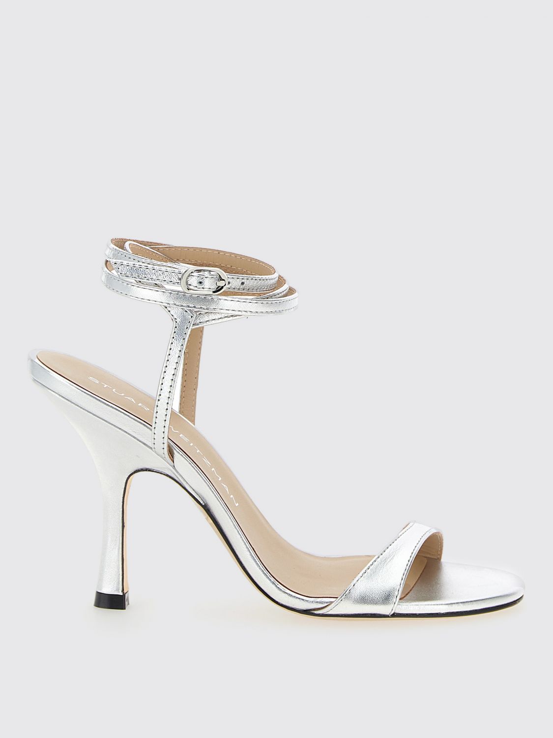 Stuart Weitzman Heeled Sandals  Woman Color Silver In Silver