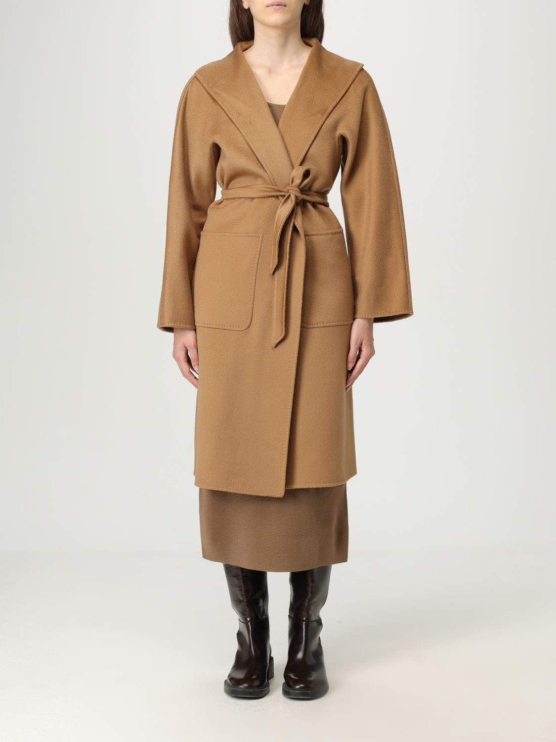 Max Mara Blazer Woman Camel In Brown