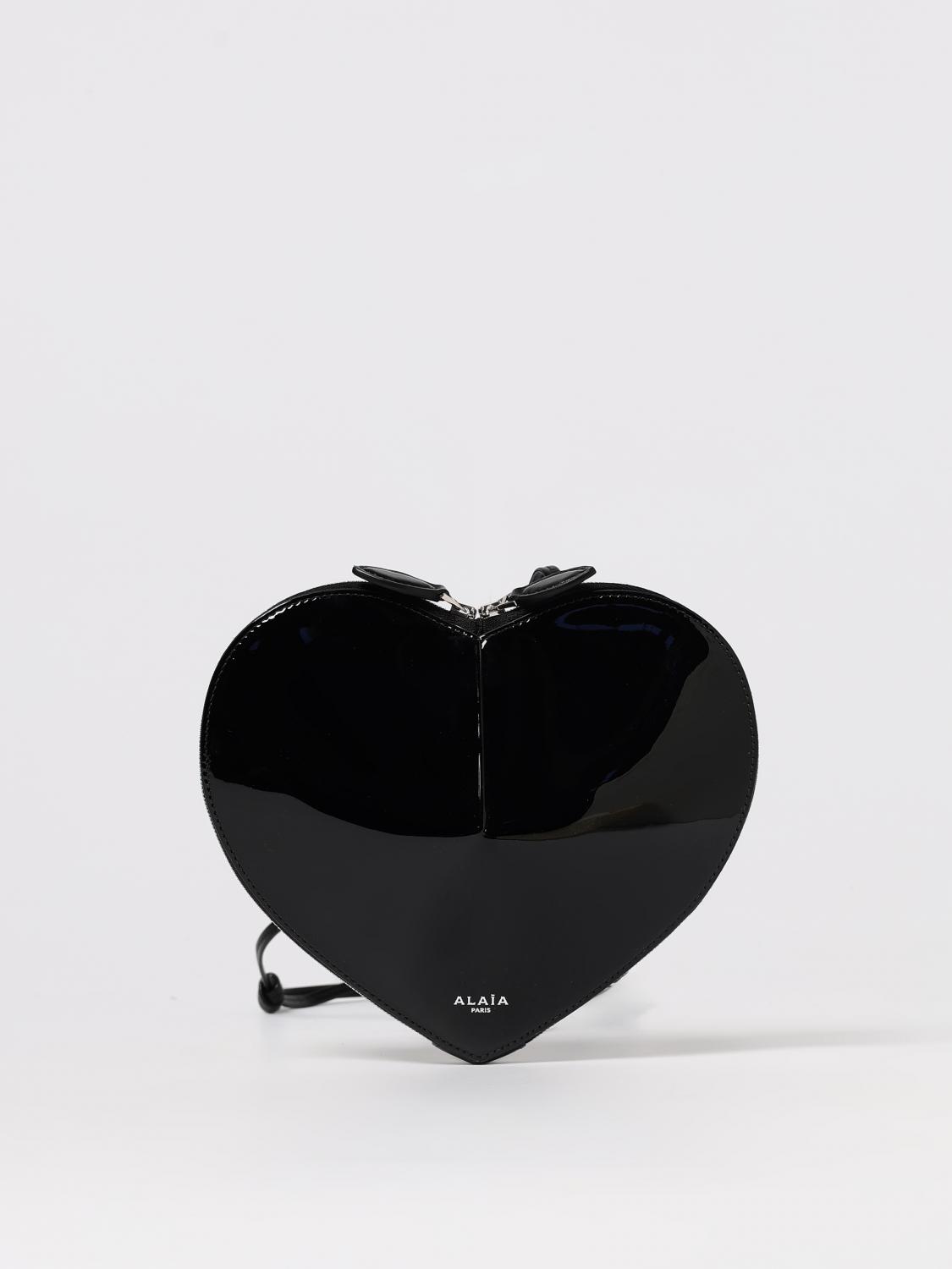 Alaïa Alaia Le Coeur Haircalf Crossbody Bag In Black