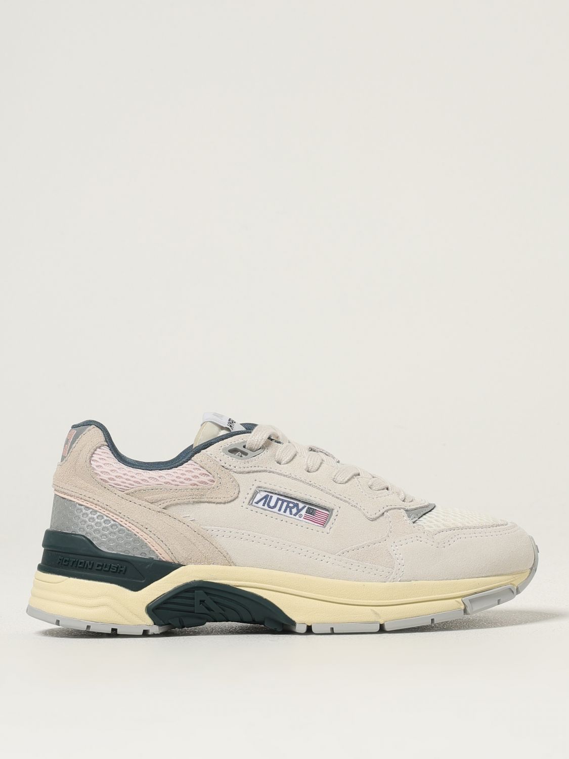 Autry Hyperway Low Panelled Suede Sneakers In Multi