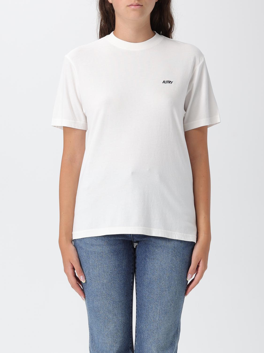 Autry Logo Cotton T-shirt In White