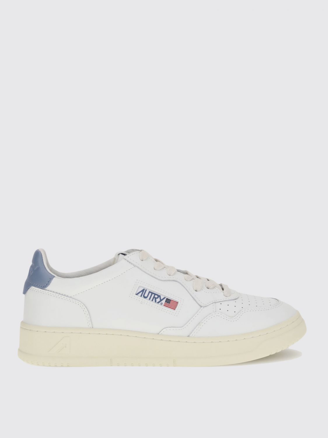 Autry Medalist Leather Sneakers In White