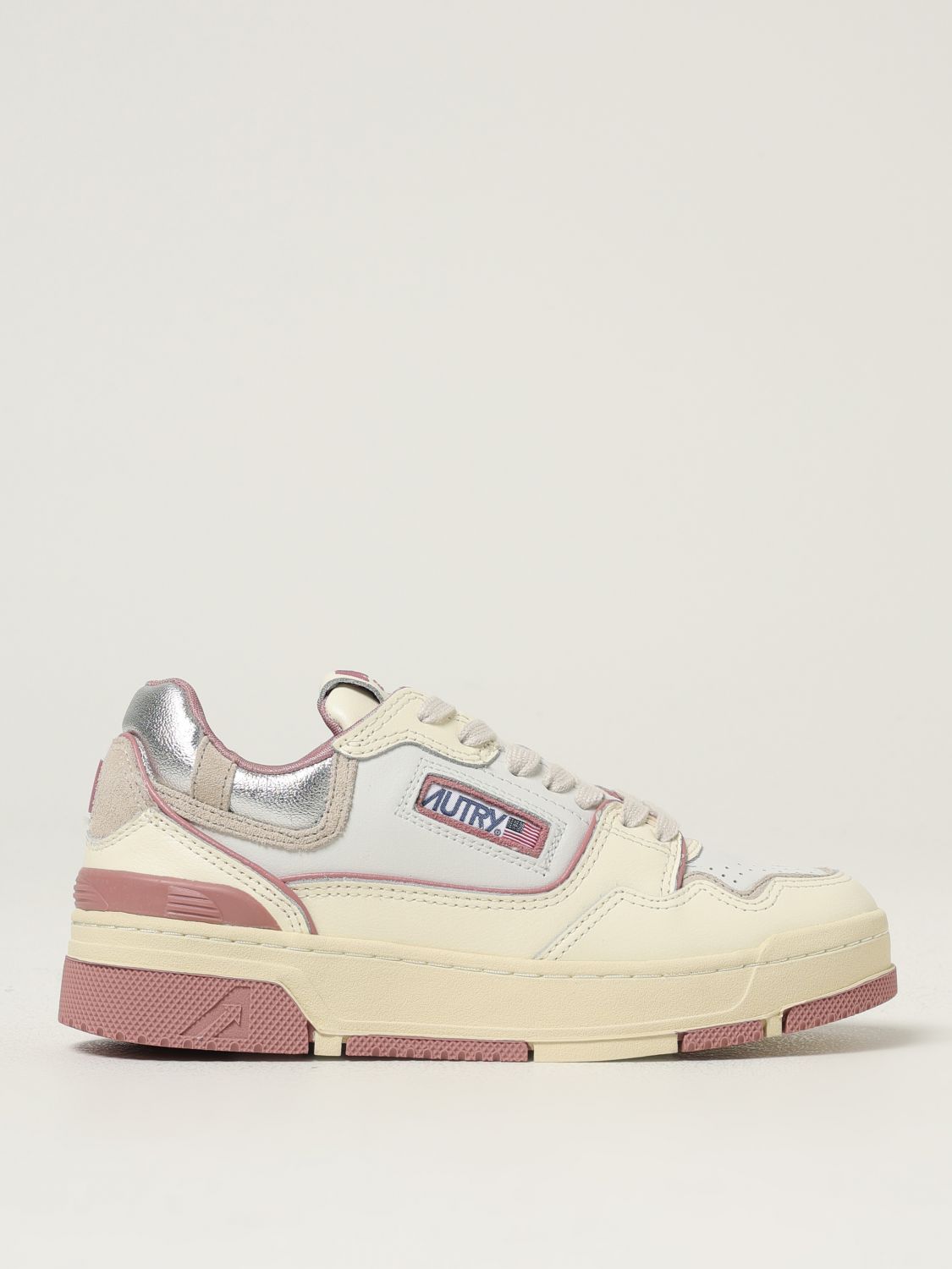 Autry Clc Panelled Low-top Sneakers In Neutral