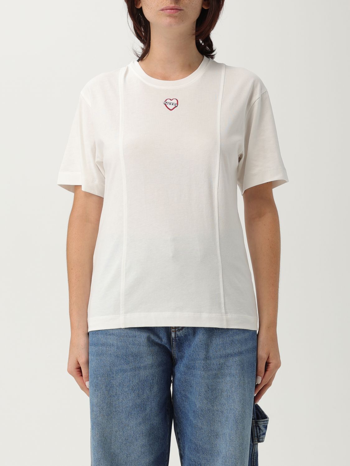 Pinko T-shirt Woman Color White In White