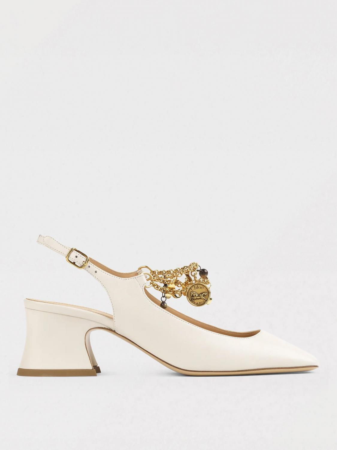 Chloé Charms" In White