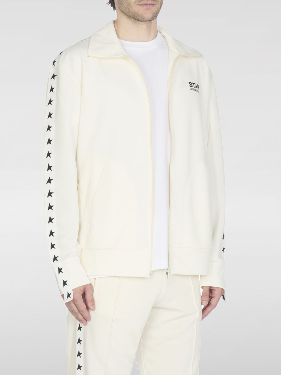 Golden Goose Deluxe Brand Ivory Polyester Denis Sweatshirt In White