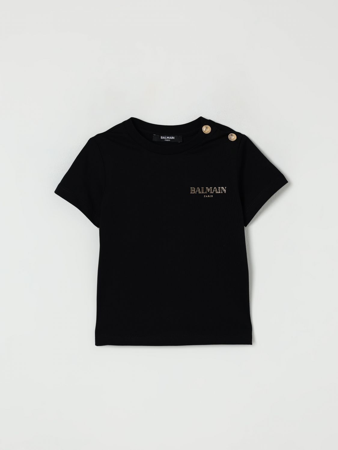 Balmain T-shirt Kids Color Black In Black