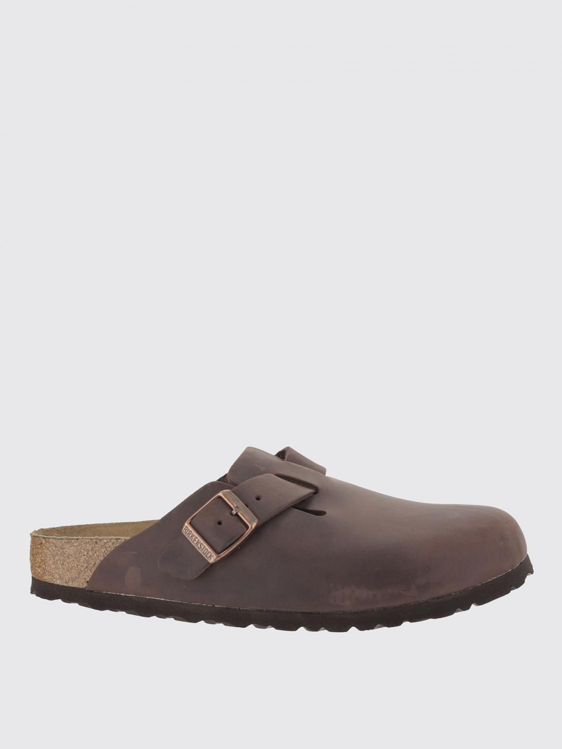 Birkenstock Boston Oiled Sabot In Habana Leather In Brown