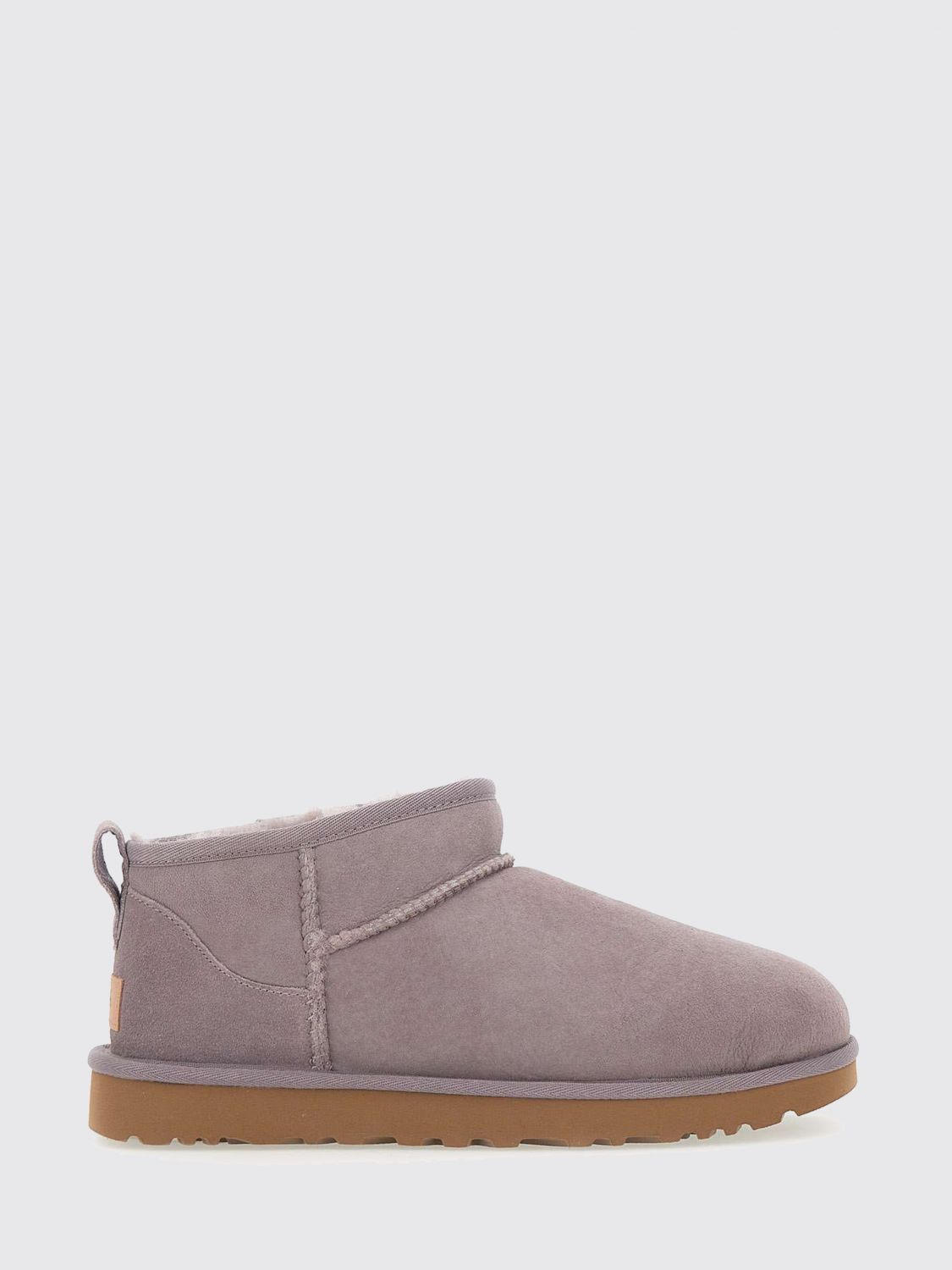 Ugg Classic Ultra Mini Suede Ankle Boots In Purple