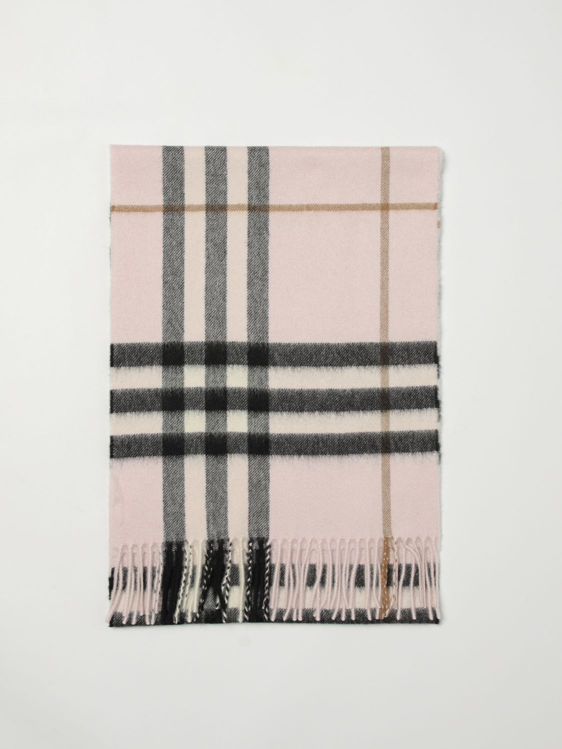 Scarf BURBERRY Men color Pink