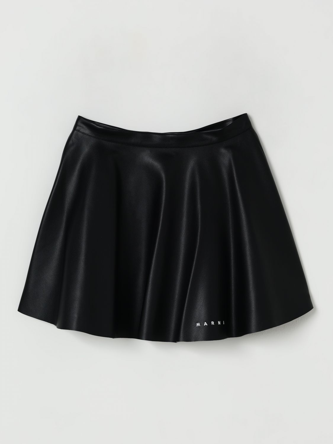 Marni Minigonna In Tessuto Spalmato In Black