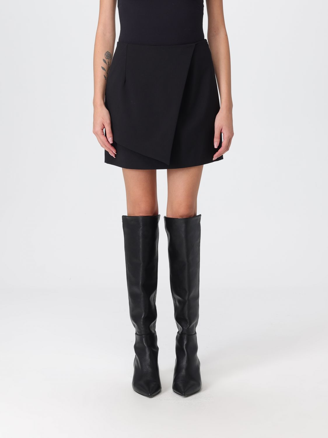 Dondup Skirt Woman Color Black In Black