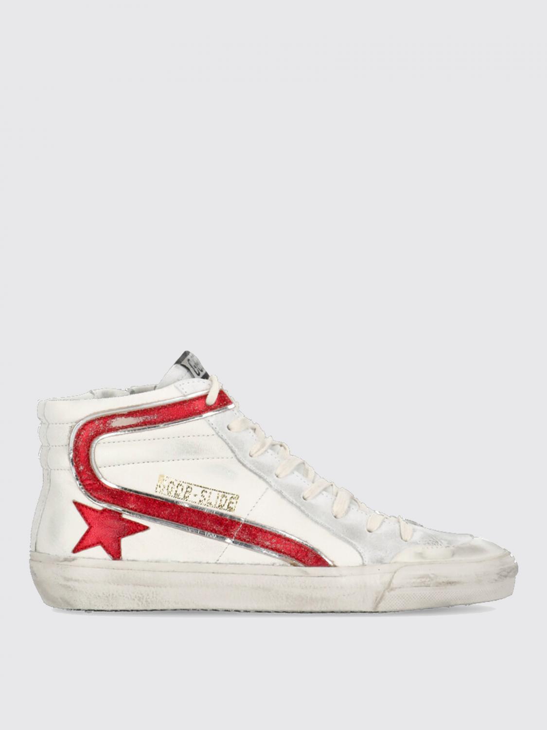 Golden Goose Deluxe Brand Slide Double Quarter Penstar Sneakers In White