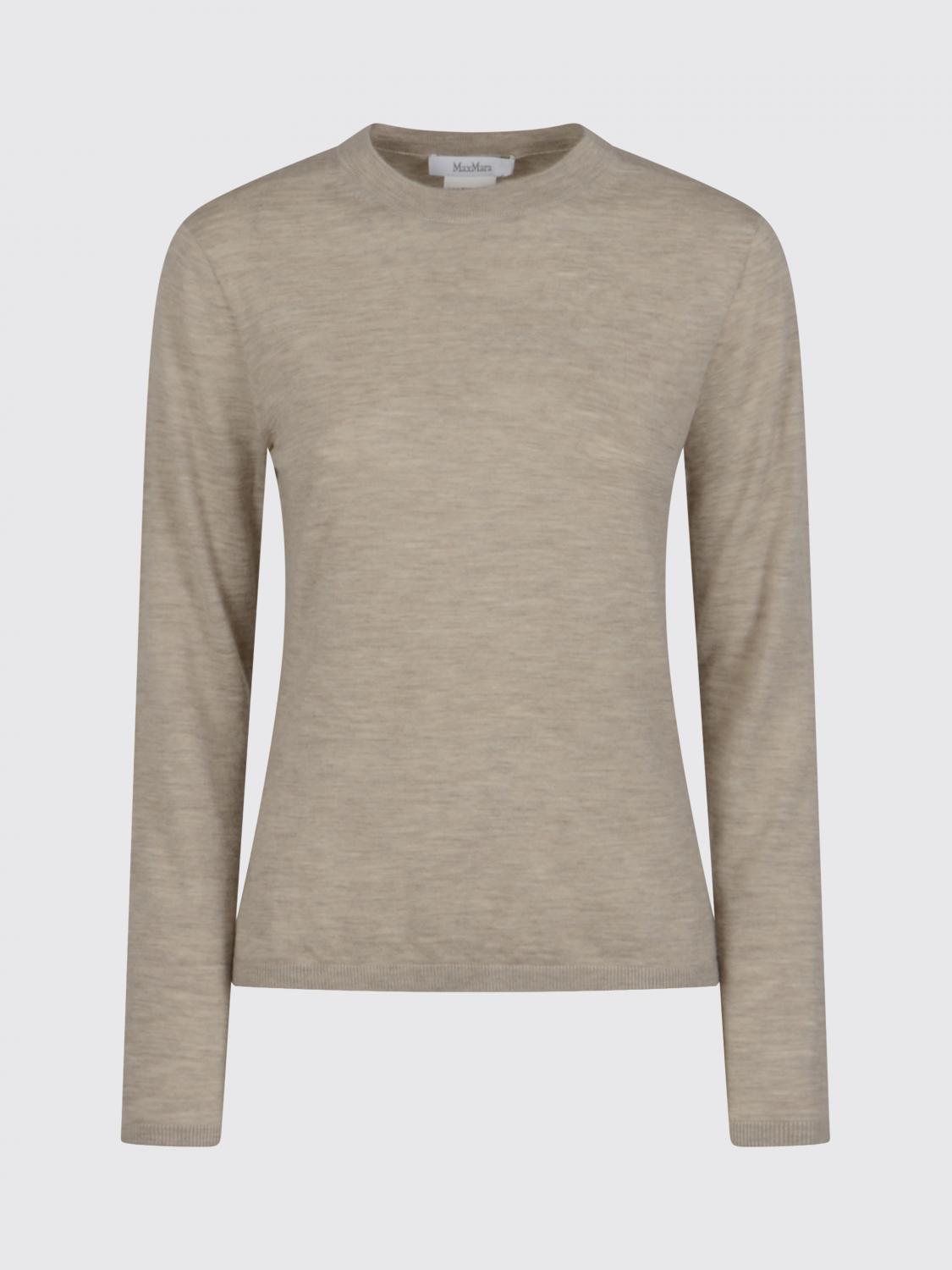 Max Mara Sweater Woman Color Beige In Neutral