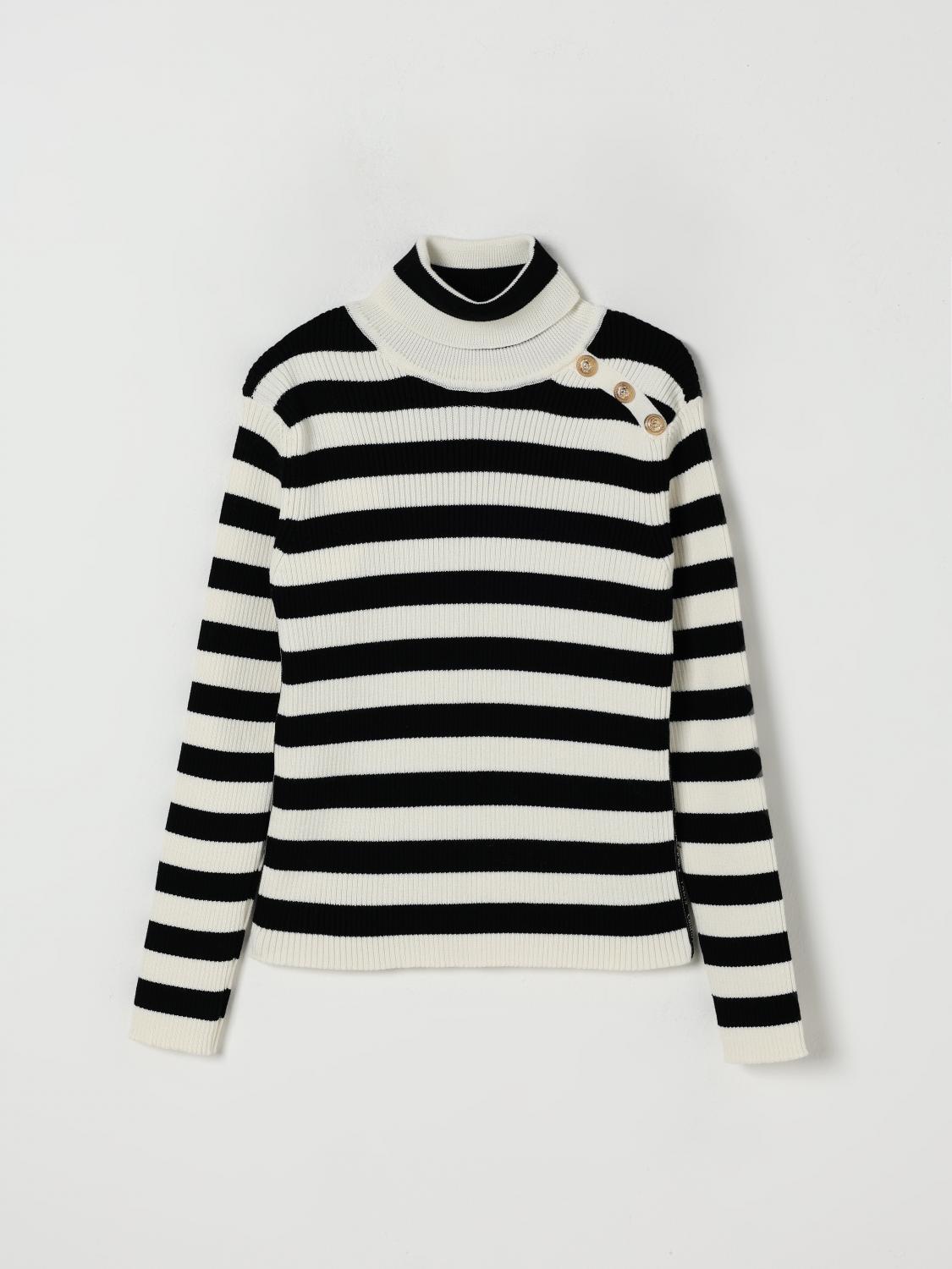 Balmain Sweater Kids Color White In Multi