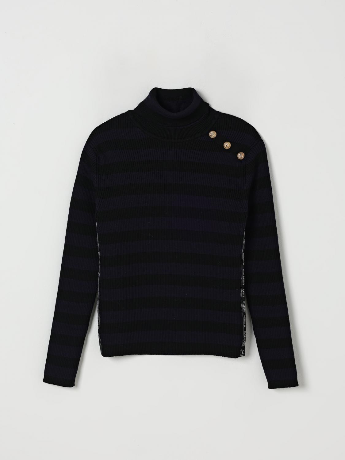 Balmain Sweater Kids Color Black In Black