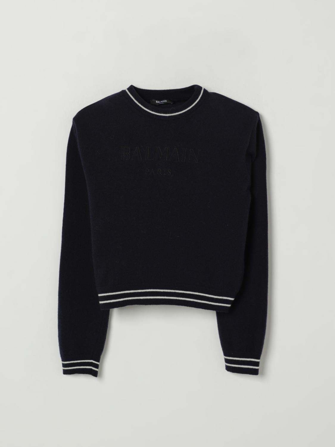 Balmain Sweater Kids Color Blue In Blue