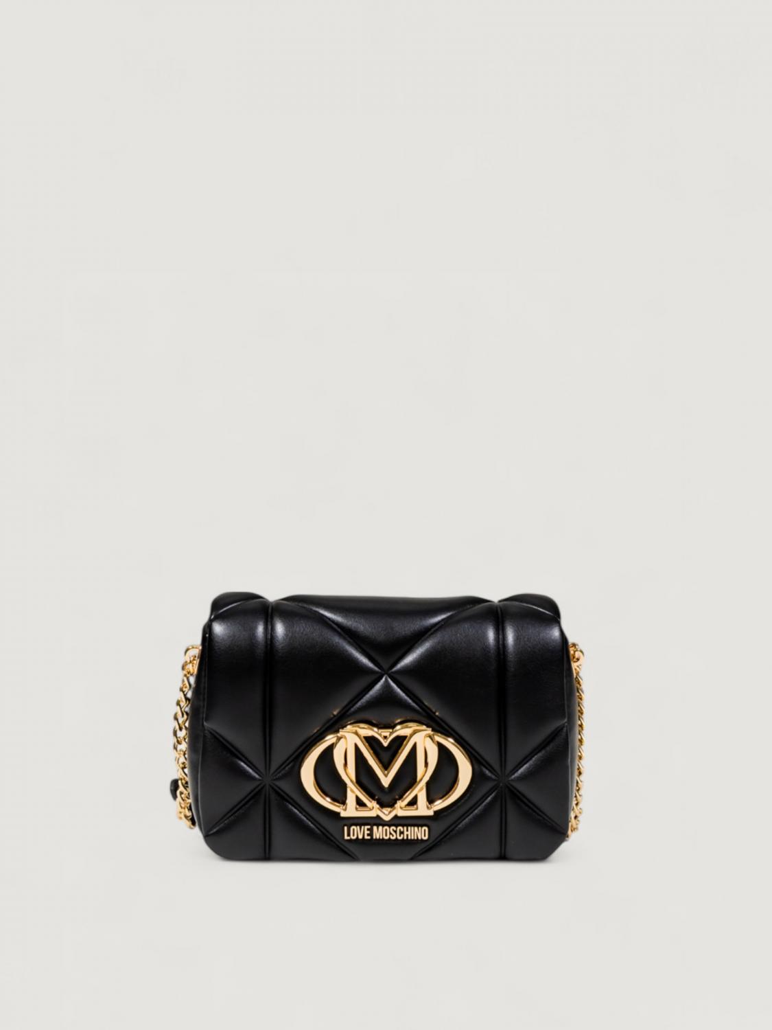 Love Moschino Quilted Smart Daily Bag Embossed In Black