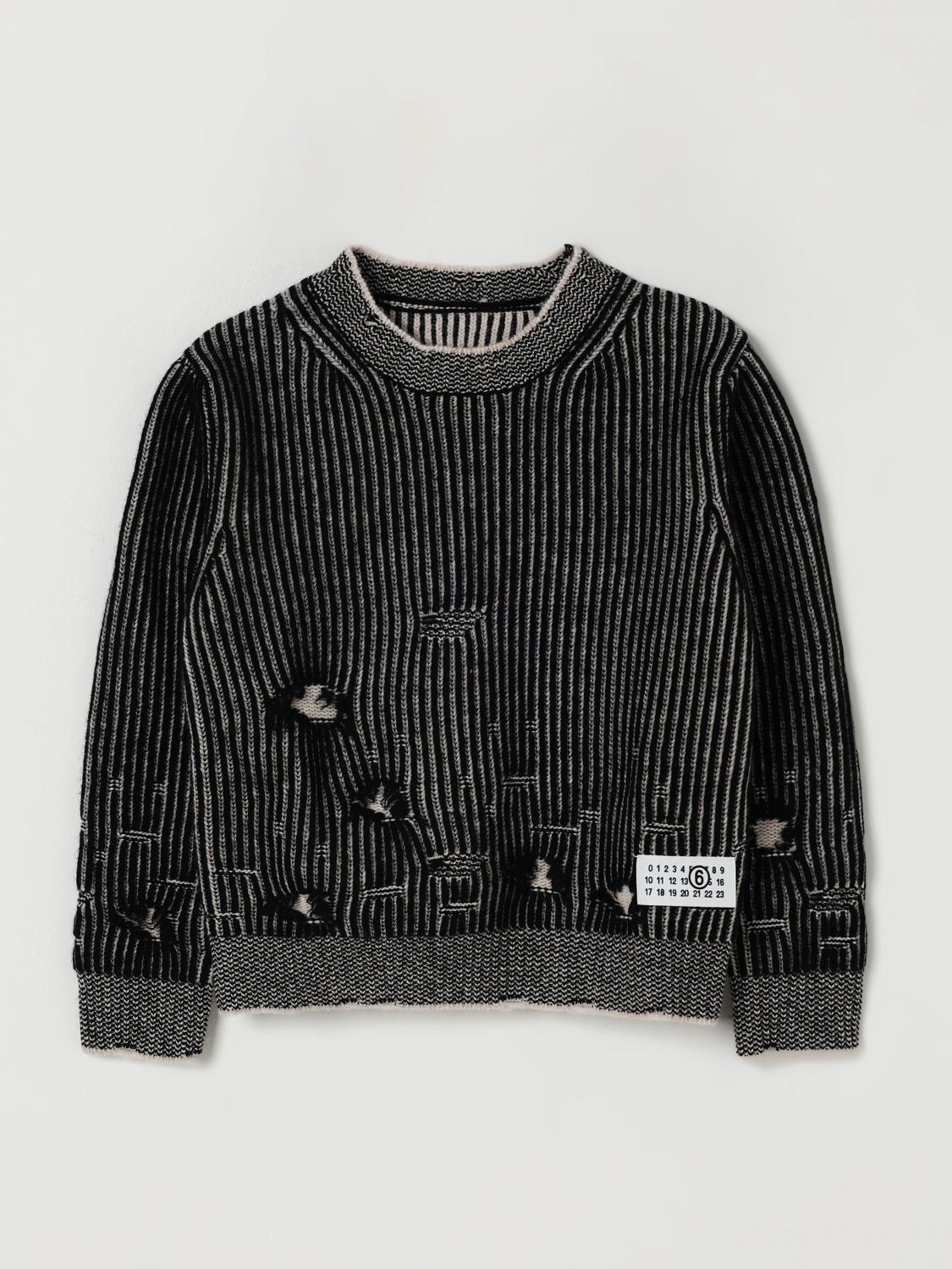 MM6 MAISON MARGIELA Sweater Kids color Black　MM6 MAISON MARGIELA セーター キッズカラー ブラック MM6