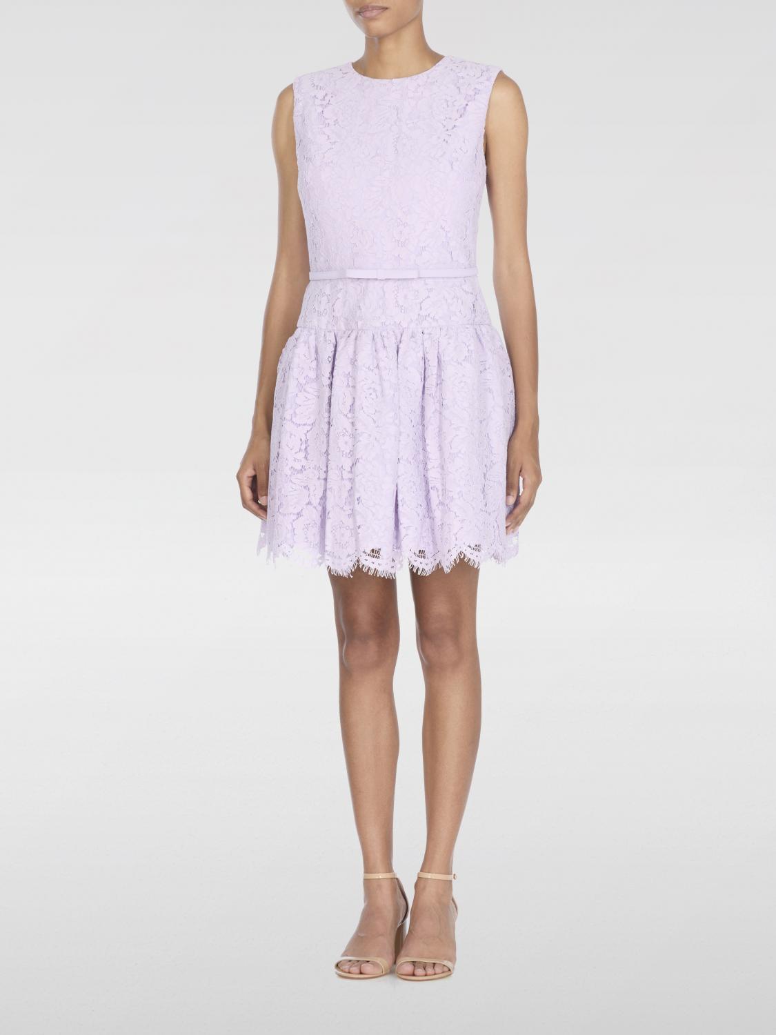 Self-portrait Sleeveless Lace Cotton Blend Mini Dress In Gray