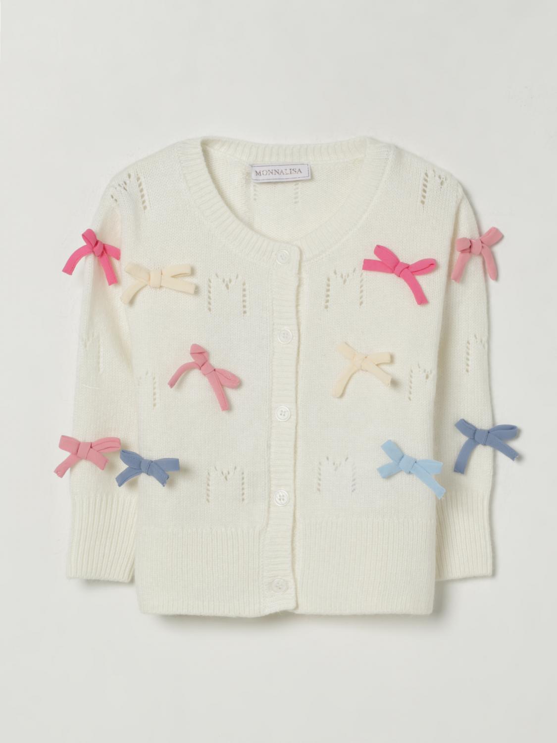 Monnalisa Sweater  Kids Color Yellow Cream In White