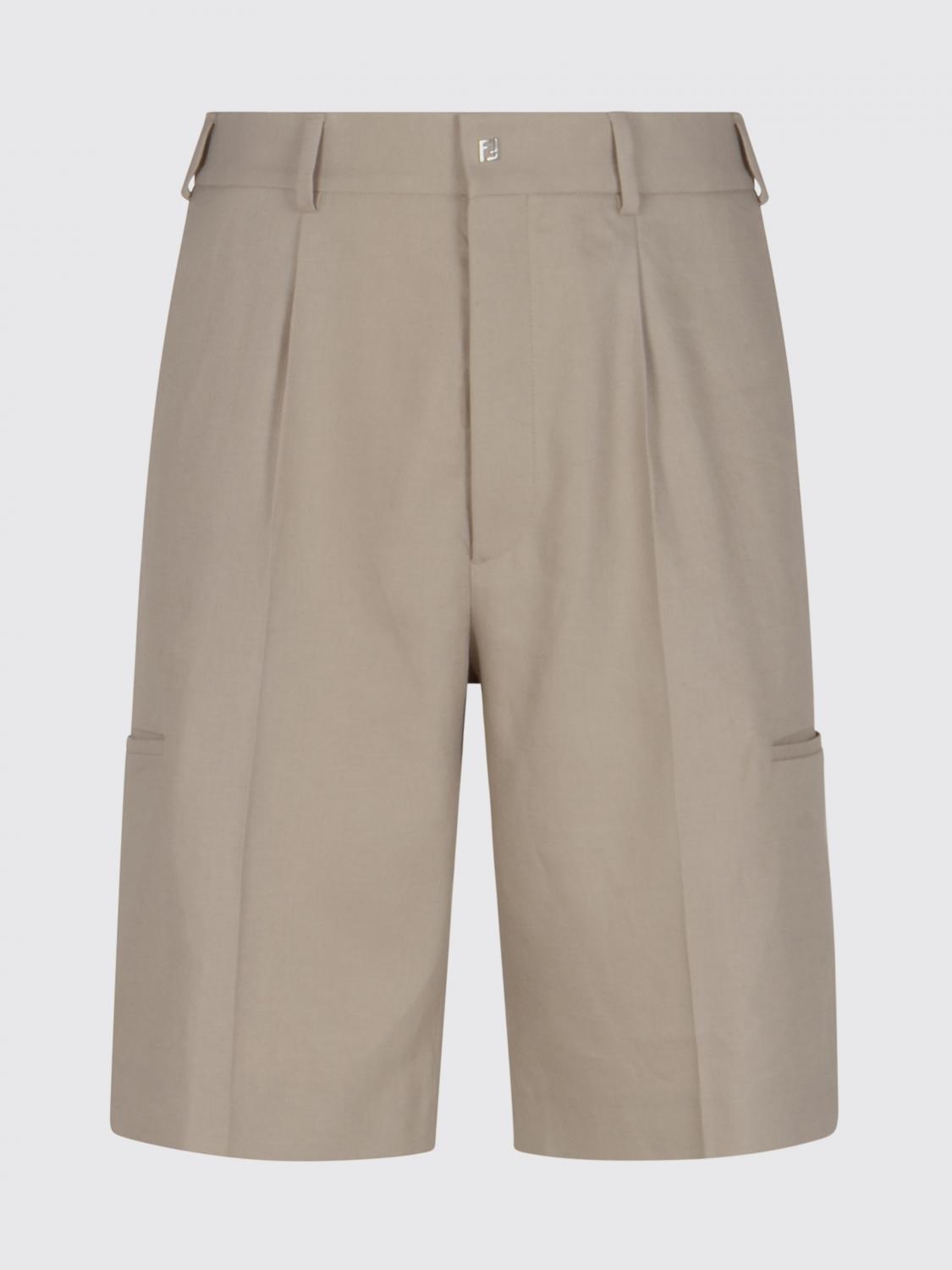 FENDI FENDI Shorts Men color Nude　FENDI ショーツ メンズ カラー ヌード