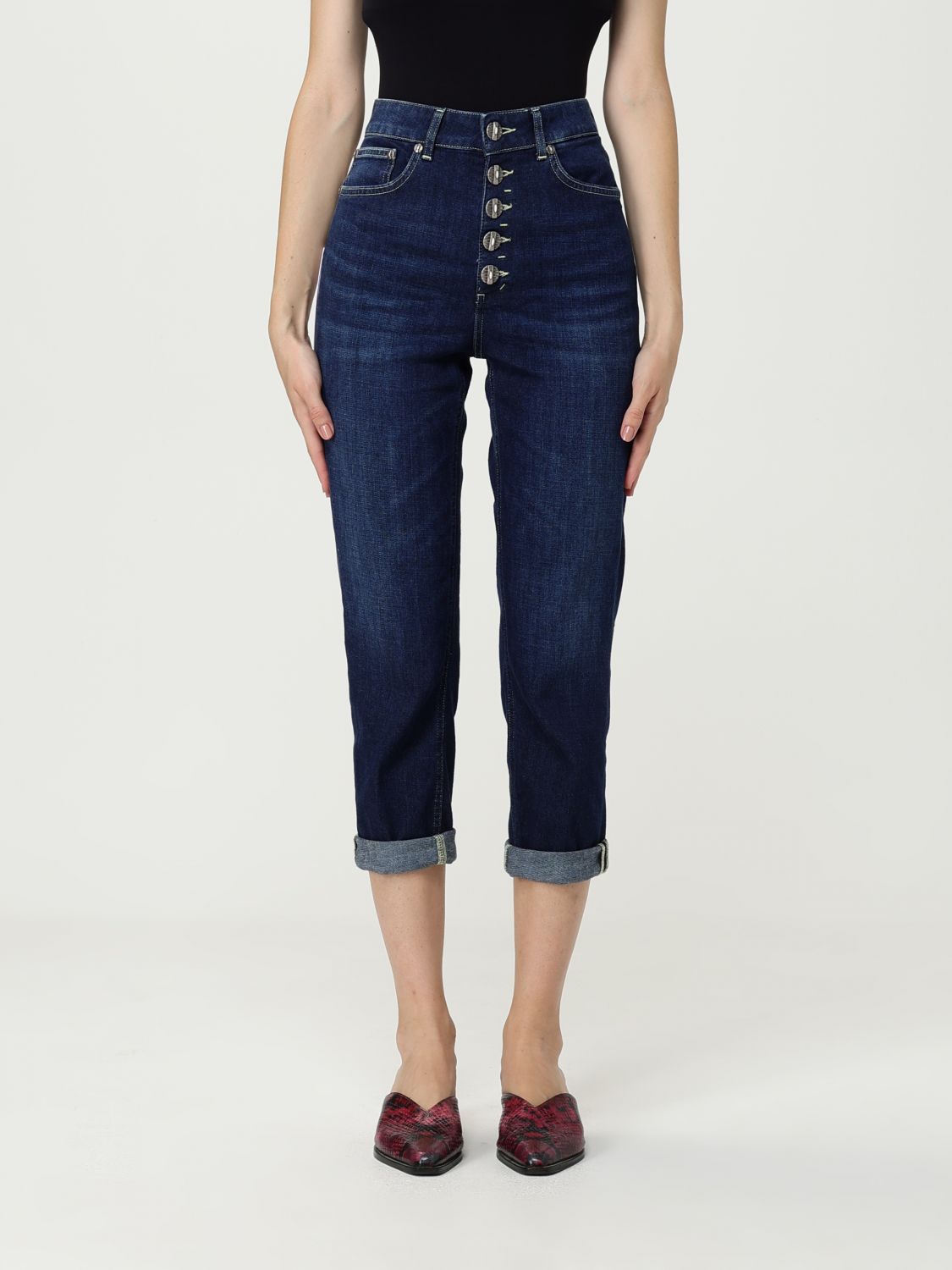 Dondup Koons Five-pocket Loose Fit Jeans In Blue