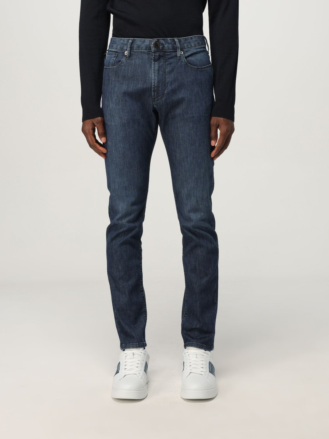 Pants EMPORIO ARMANI Men color Denim