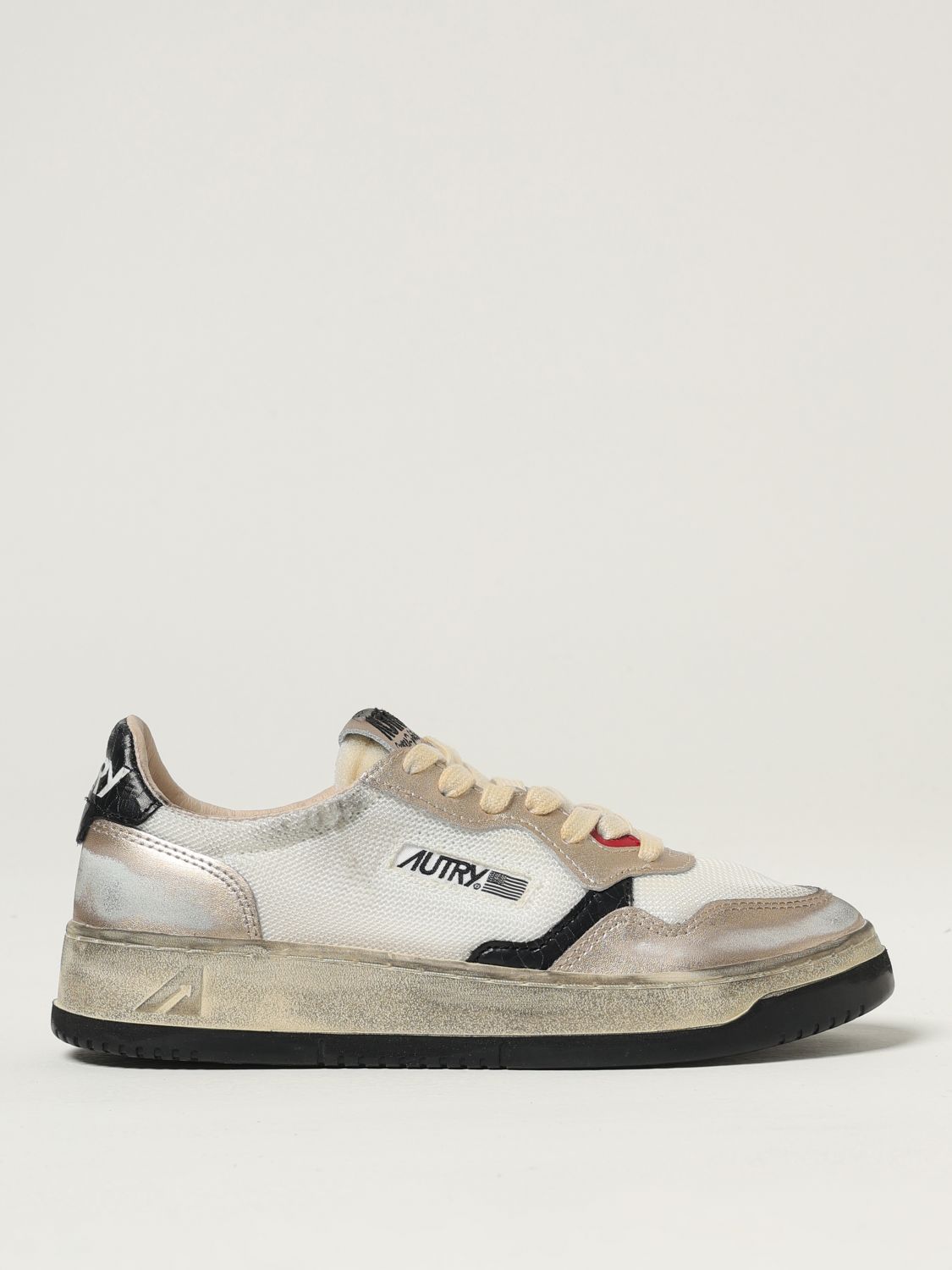 Autry Super Vintage Medalist Sneakers In White