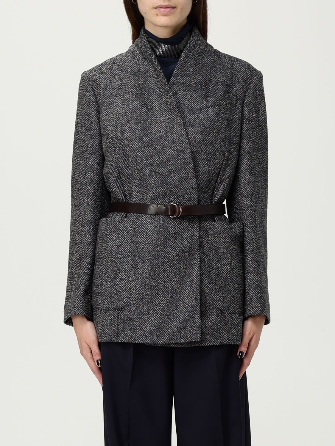 Brunello Cucinelli Jacket  Woman Color Ocher In Brown