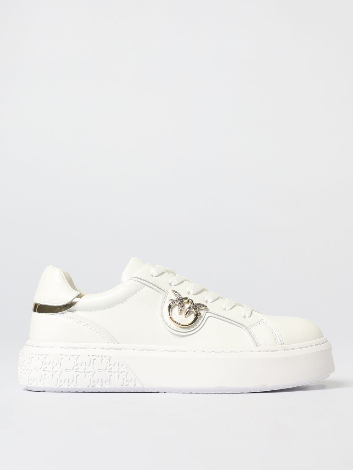 Pinko Yoko 01 Panelled Sneaker With Padded Ankle In White