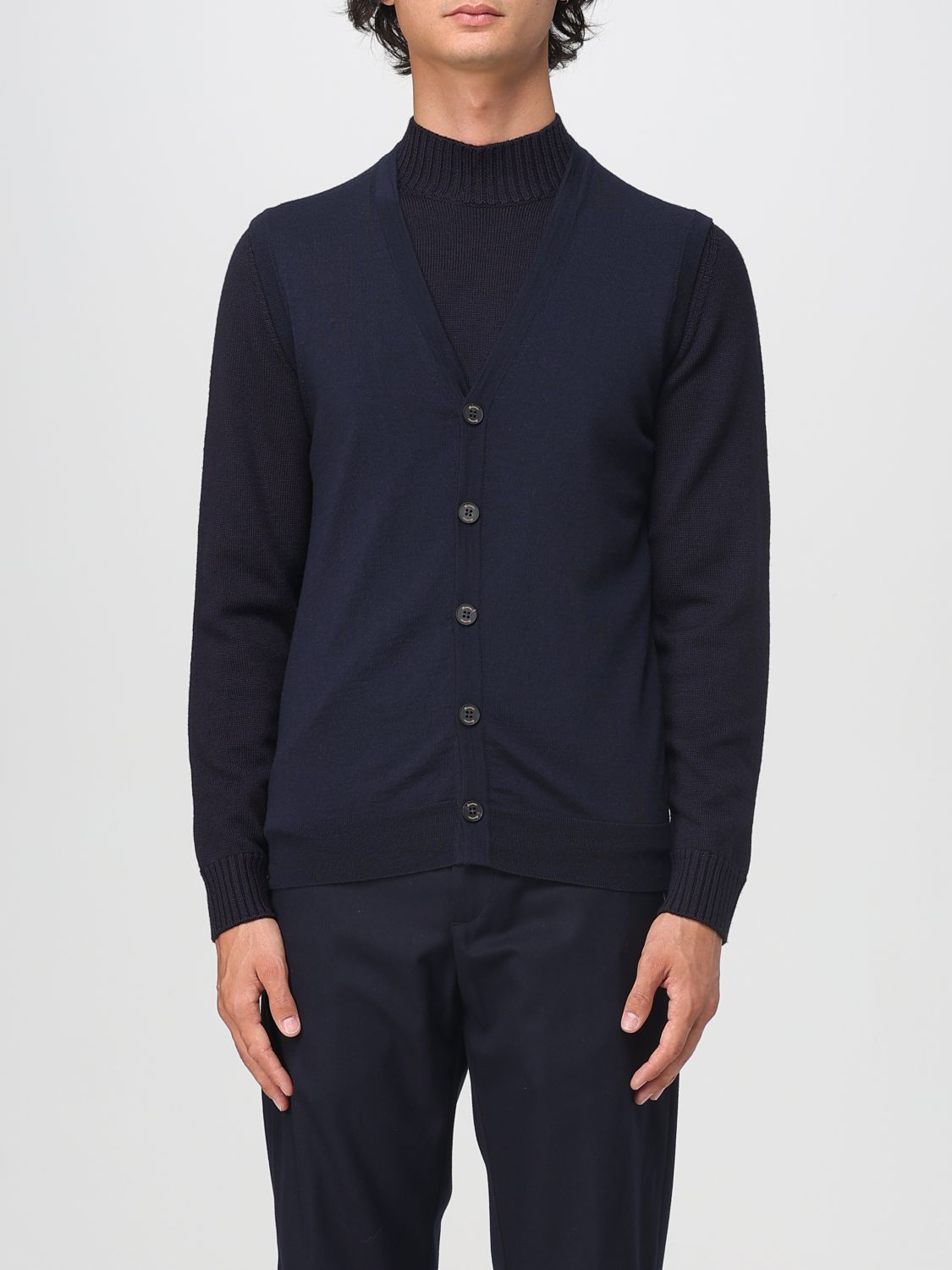 Drumohr Suit Vest  Men Color Navy In Blue