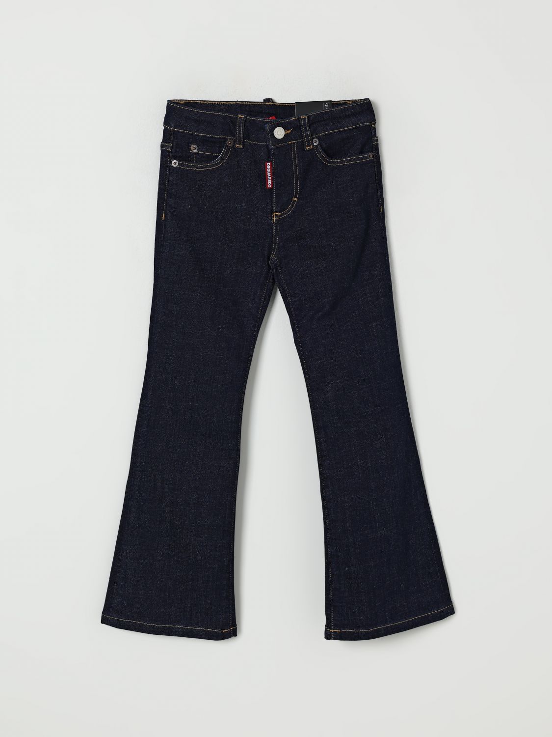 Dsquared2 Pants Kids Color Denim In Black