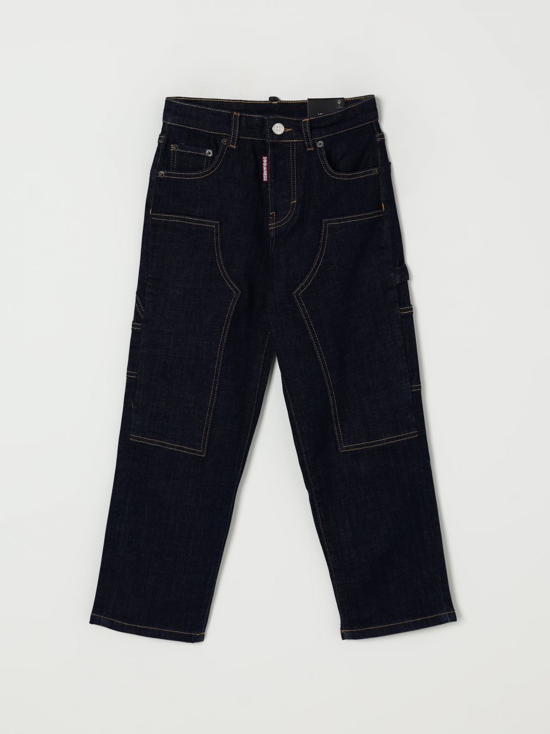Dsquared2 Pants  Kids Color Denim In Black