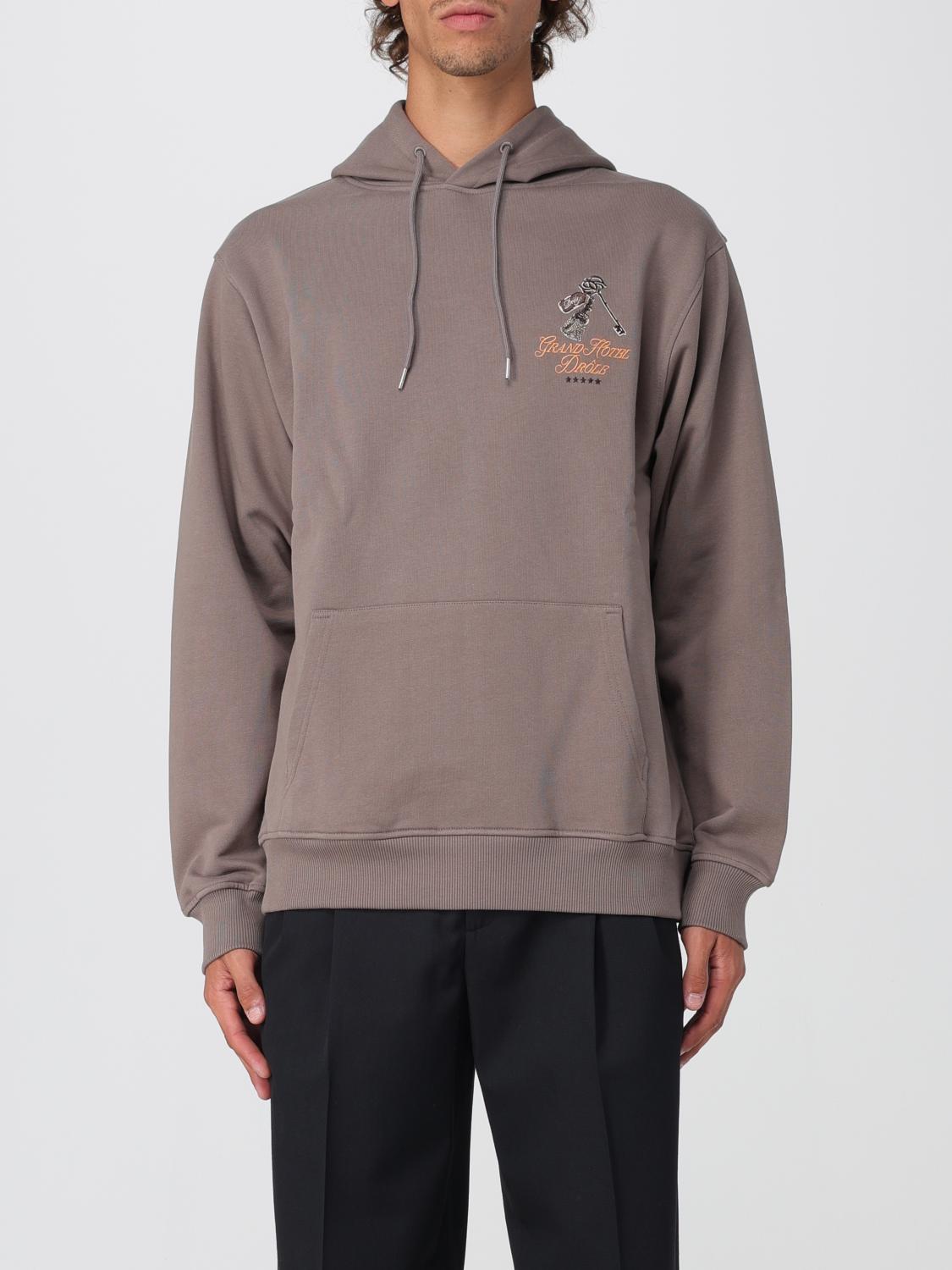 Drôle De Monsieur Cotton Sweatshirts In Gray