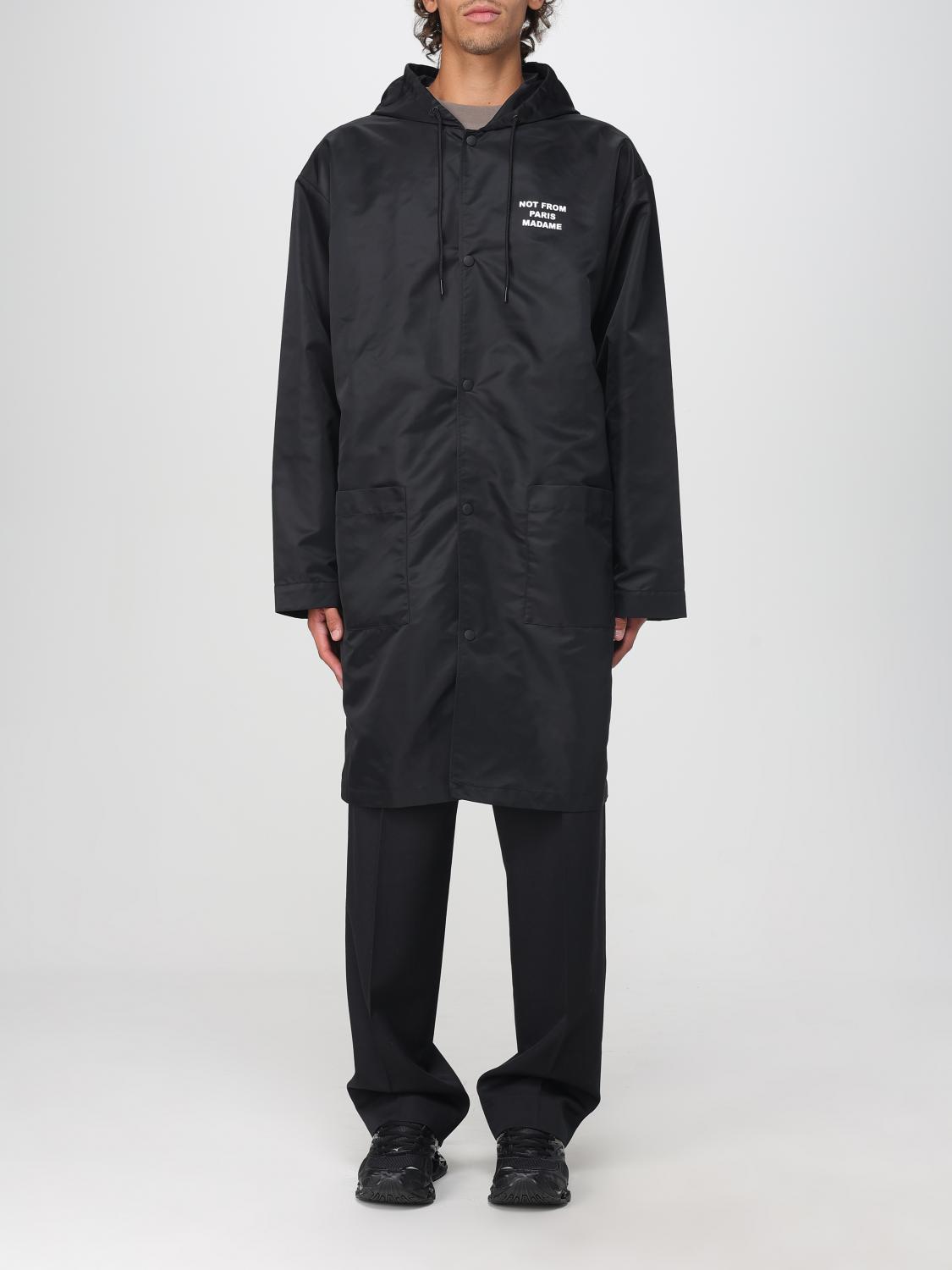 Drôle De Monsieur Slogan Parka In Black
