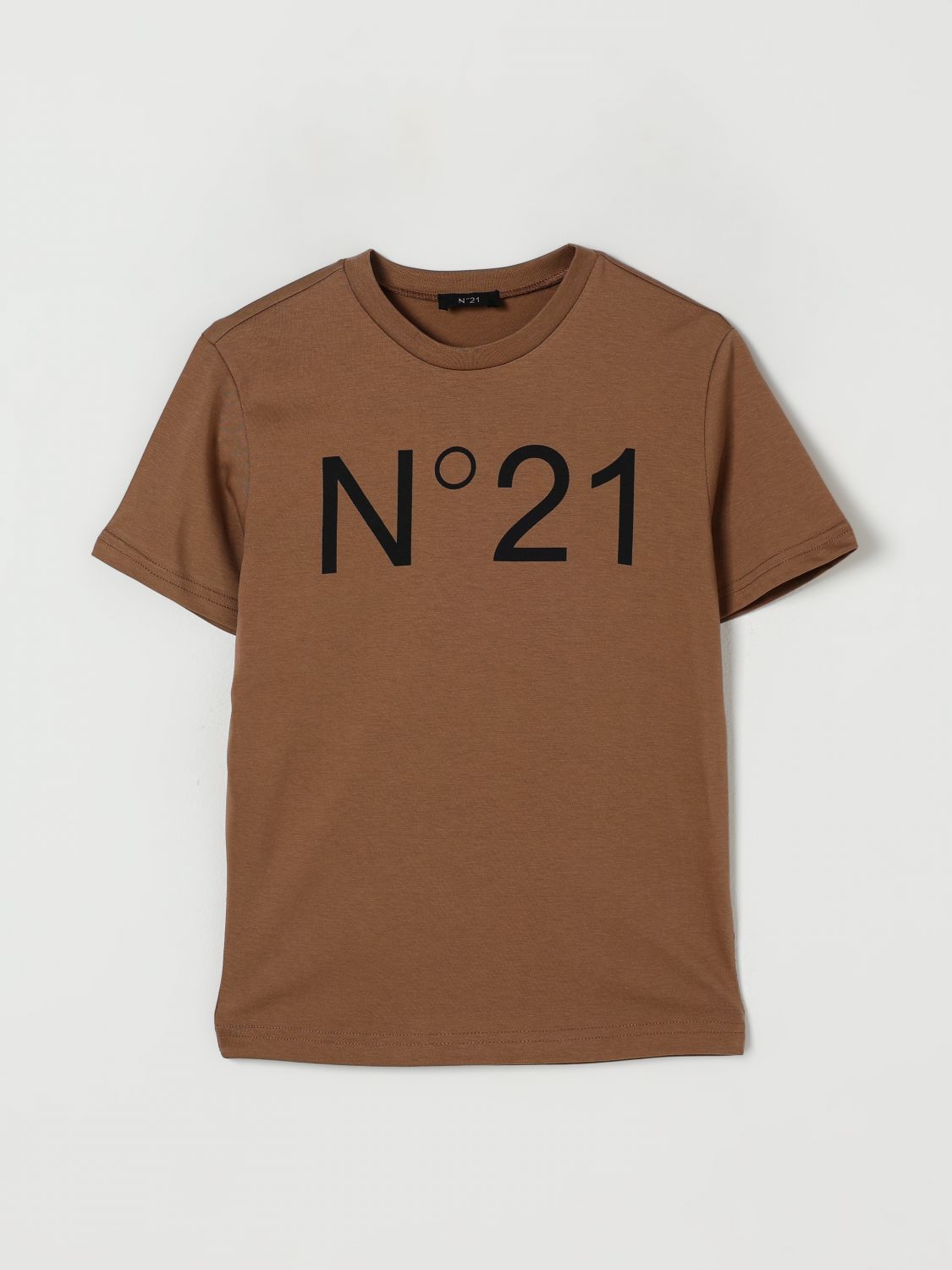N°21 T-shirt N° 21 Kids Color Camel In Brown