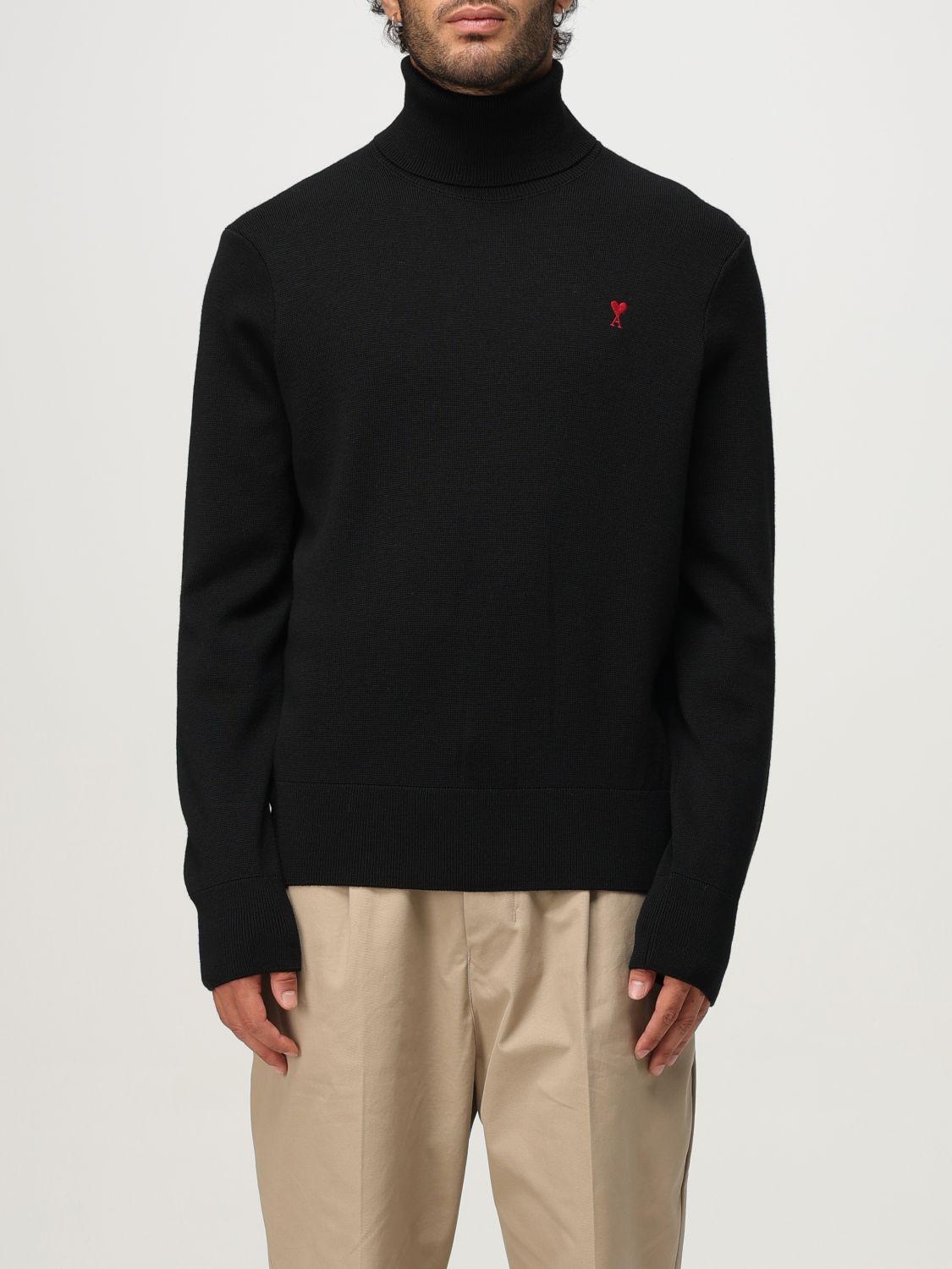 Ami Alexandre Mattiussi Sweater Ami Paris Men Color Black In Black