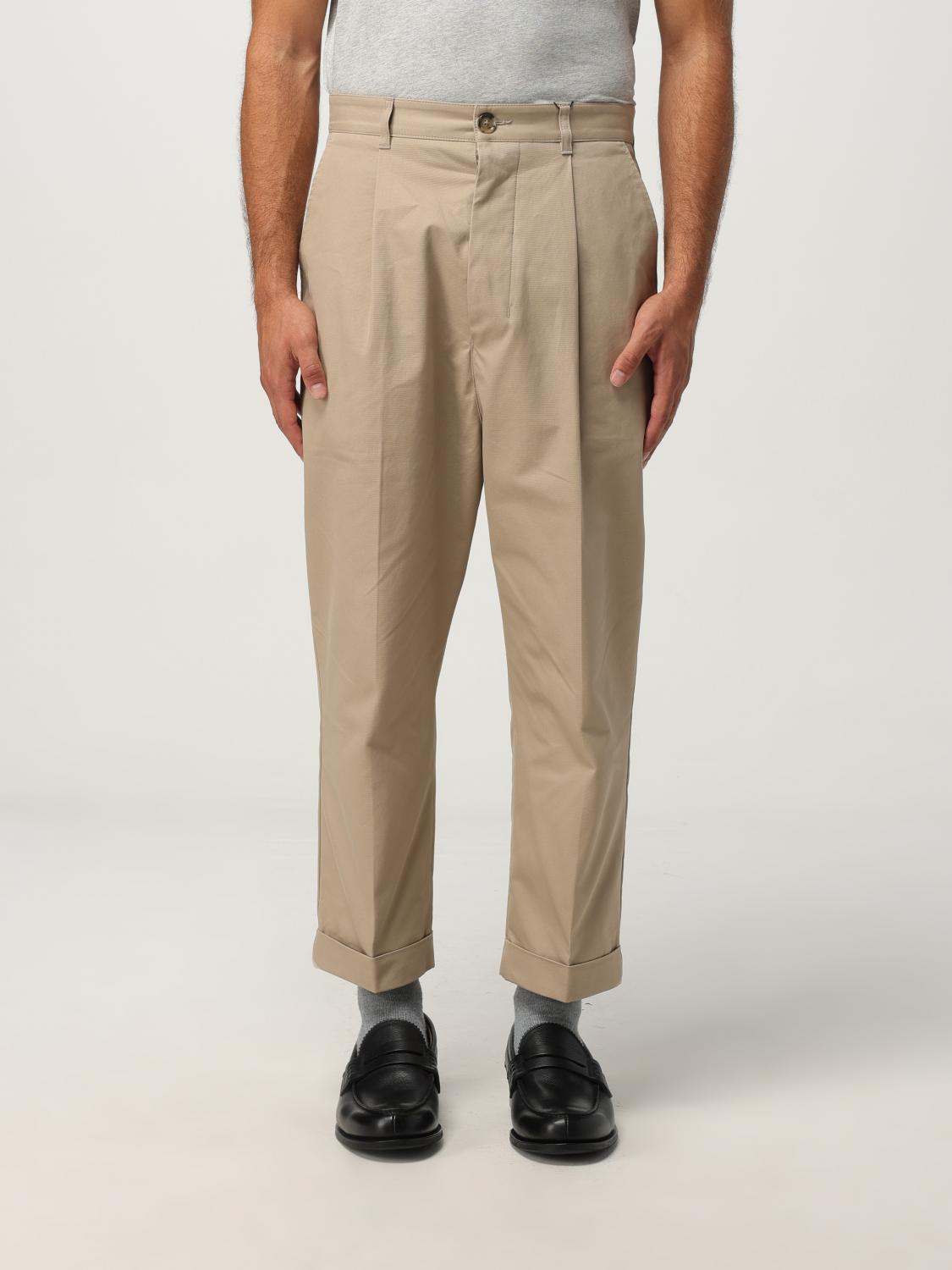 Ami Alexandre Mattiussi Pants Ami Paris Men Color Beige In Neutral